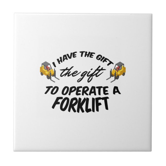 Forklift Gift Tile (Front)
