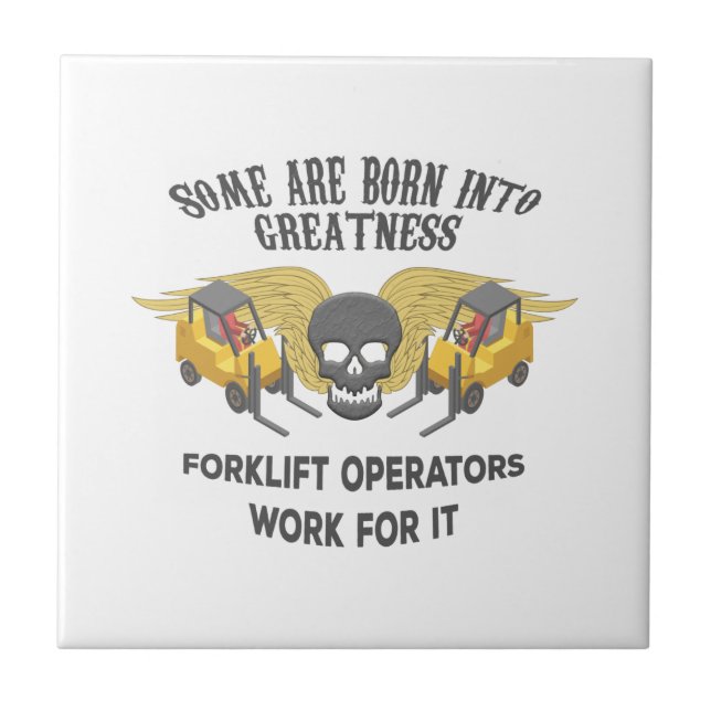 Forklift Greatness Tile (Front)