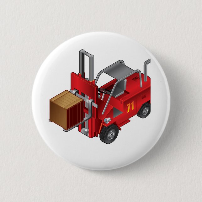 Forklift, Kids Pallet Truck Design 2 Inch Round Button (Front)