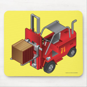 Forklift, Kids Pallet Truck Design Mouse Pad