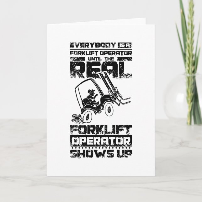 Forklift Operator Card (Front)