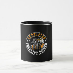 Forklift Operator Certified Forklift Driver Worker Mug