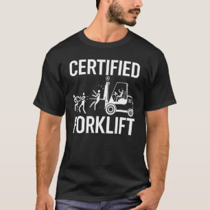 Forklift Operator Forklift Certified Retro Vintage T-Shirt