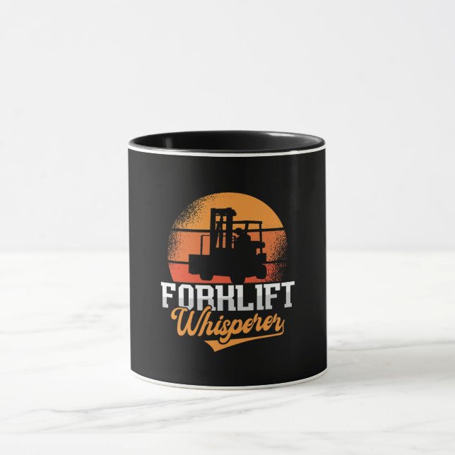 Forklift Operator Forklift Whisperer Worker Driver Mug (Center)