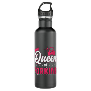 Forklift Operator Queen Of Forking Driver Truck 710 Ml Water Bottle