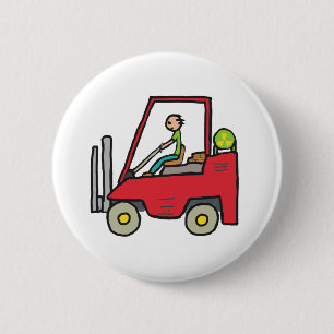 Forklift Truck 2 Inch Round Button
