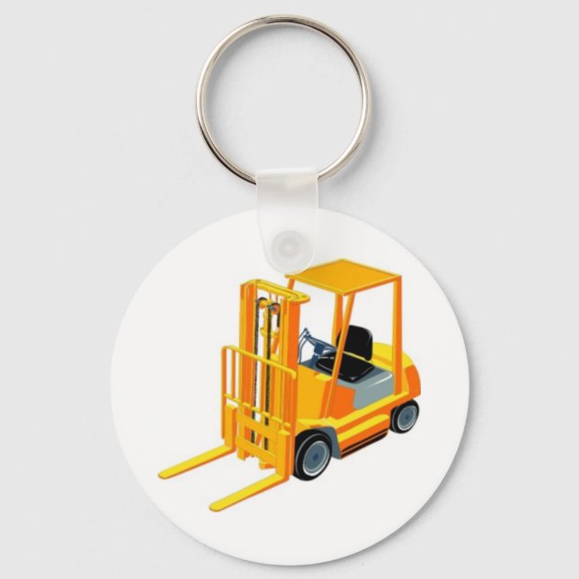 Forklift Truck (a.k.a. Lift Truck/Fork Truck) Keychain (Front)