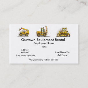 Forklift Truck Business Cards