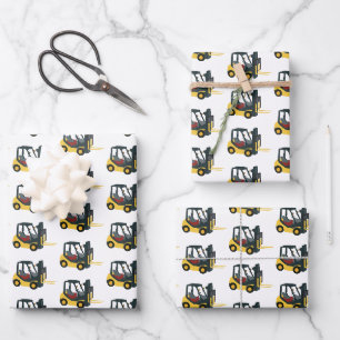 Forklift Truck Wrapping Paper Sheet