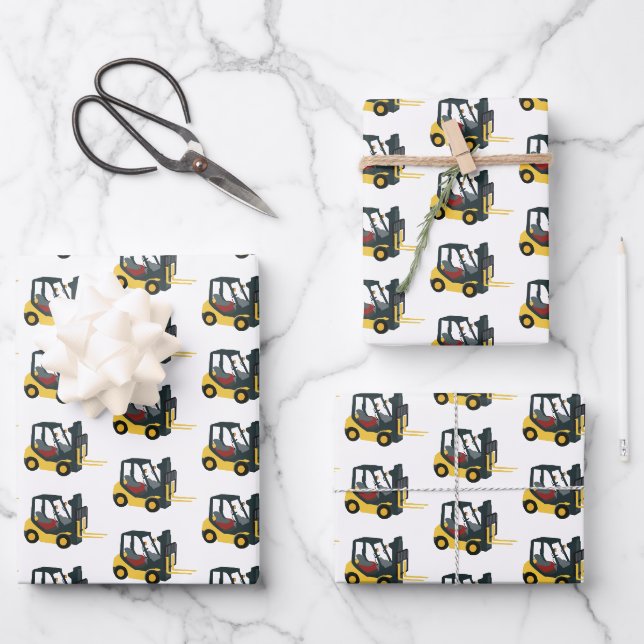 Forklift Truck Wrapping Paper Sheet (Front)