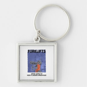 Forklifts Parody Keychain