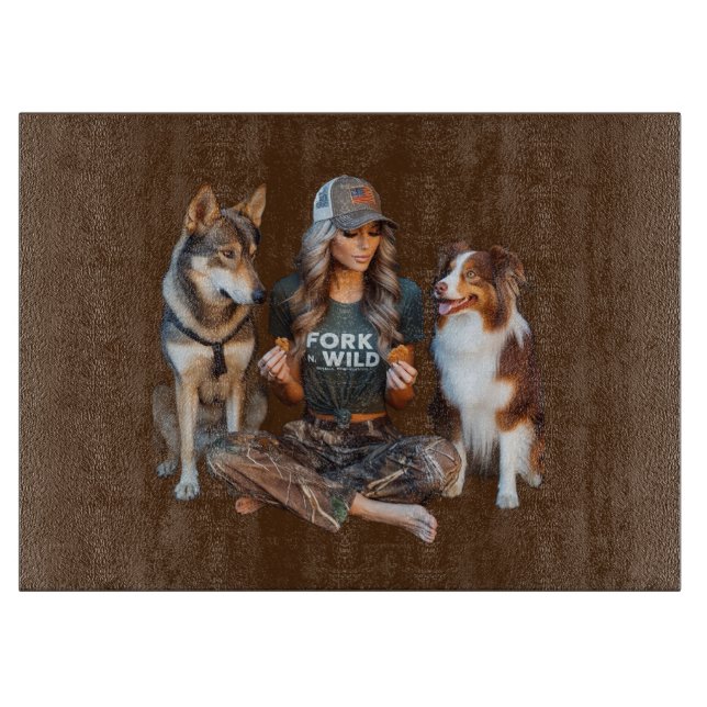 ForknWild Serving Tray  Cutting Board (Front)