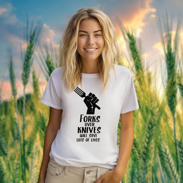 Forks over Knives, Vegan Activism  T-Shirt (Creator Uploaded)