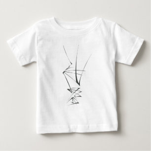 Form Black White Abstract Tribal Tattoo Art Baby T-Shirt