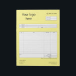 Form Business Quotation, Invoice or Sales Receipt  Notepad<br><div class="desc">Form Business Quotation,  Invoice or Sales Receipt Order Form</div>