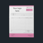 Form Business Quotation, Invoice or Sales Receipt  Notepad<br><div class="desc">Form Business Quotation,  Invoice or Sales Receipt Order Form</div>