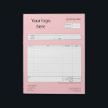 Form Business Quotation, Invoice or Sales Receipt  Notepad<br><div class="desc">Form Business Quotation,  Invoice or Sales Receipt Order Form</div>