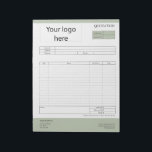Form Business Quotation, Invoice or Sales Receipt  Notepad<br><div class="desc">Form Business Quotation,  Invoice or Sales Receipt Order Form</div>