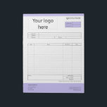 Form Business Quotation, Invoice or Sales Receipt  Notepad<br><div class="desc">Form Business Quotation,  Invoice or Sales Receipt Order Form</div>