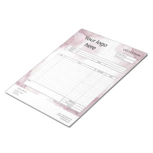 Form Business Quotation, Invoice or Sales Receipt  Notepad