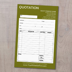 Form - Business Quotation or Invoice