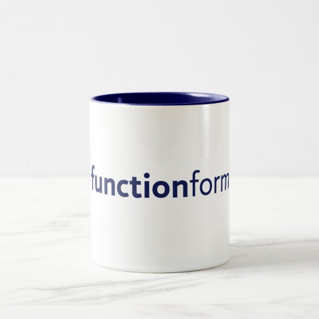 Form Follows Function Two-Tone Coffee Mug (Center)