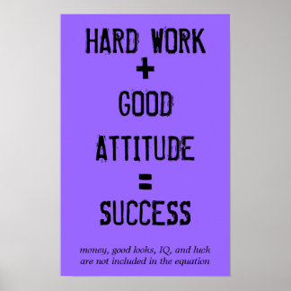 Form for Success Poster
