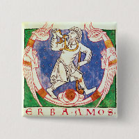 Form of two winged creatures with entwined