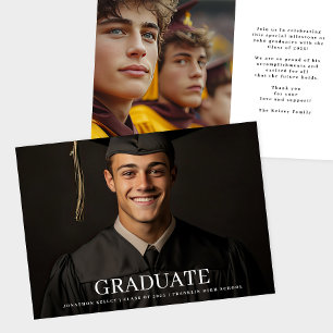 Formal 2 Photo Typography Graduate Announcement