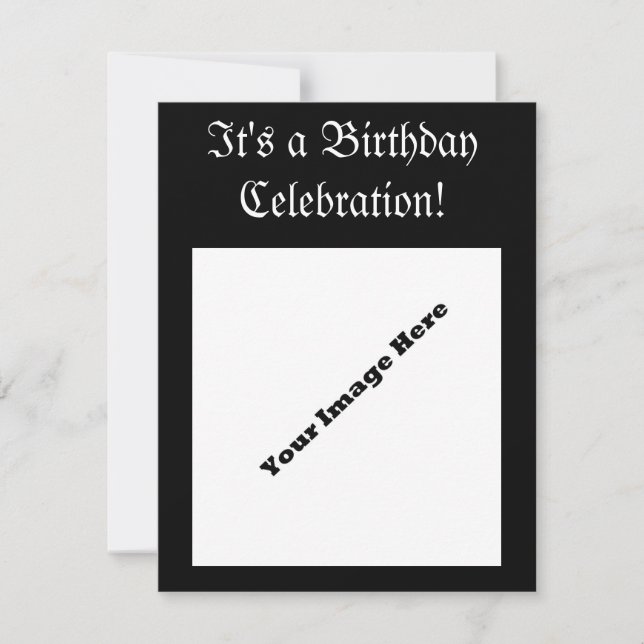 Formal Adult Bithday Invitation (Front)