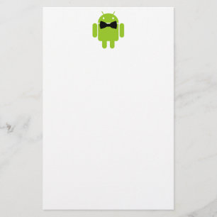 Formal Atire Green Android Robot Stationery