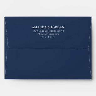 Formal Black Minimalist Envelope