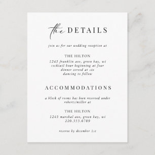 Formal Black Tie Gold Art Deco Details Insert