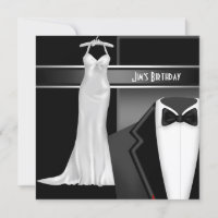 Formal Black Tie White dress Birthday