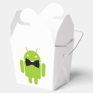 Formal Bow Tie Android Robot Icon Favor Box
