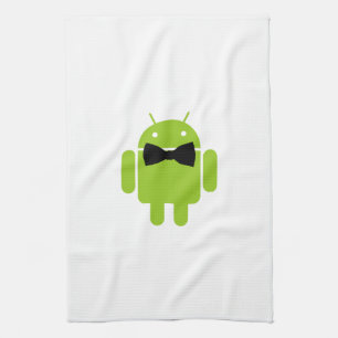 Formal Bow Tie Android Robot Icon Kitchen Towel