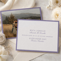 Formal Burnished Lilac Save the Date