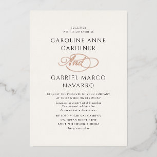 Formal Calligraphy Script Wedding