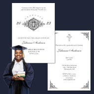 Formal Catholic Christian Holy Spirit Graduation  Invitation