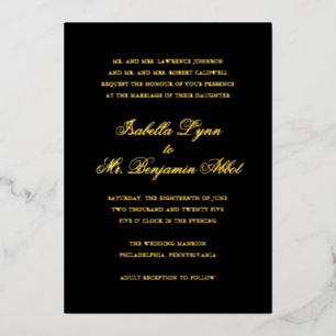 Formal Classic Elegant Gold Traditional Wedding