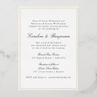 Formal Classic Gold Border Elegant Chic Wedding 