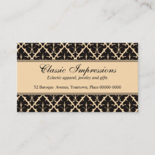 Formal Damask Business Card