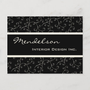 Formal Deco Business Professional Design Two Postcard