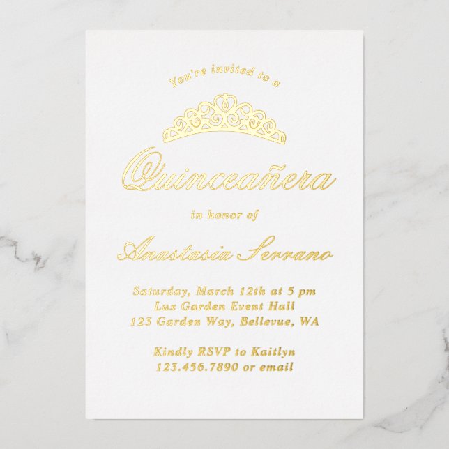 Formal Elegant Quinceanera (Front)