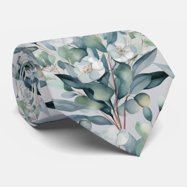Formal Eucalyptus Neck Ties | Simple and Classic (Rolled)