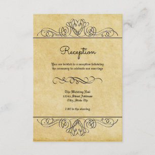 Formal Floral Flourish - Reception Invitation
