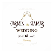 Formal Heritage Font Wedding Poster