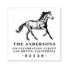 Formal Horse Classic Family Name & Return Address