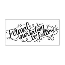 Formal invitation to follow - Wedding stamp