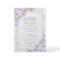 Formal Lilac Lavender Gold Marble Floral Wedding I